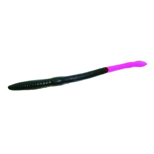 Creme Scoundrel Soft Plastic Worm 6" Black Fire Tail Qty 12 - FishAndSave
