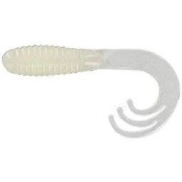 Creme Triple Tri Tail Grub 1.5" Qty 25 Pearl - PlasticsCremeBass028562252101FishAndSave