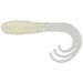 Creme Triple Tri Tail Grub 1.5" Qty 25 Pearl - PlasticsCremeBass028562252101FishAndSave