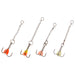 Custom Jigs Pro Finesse Drop Chain Sz 10 Assorted Qty 4 - Hooks/RigsCustom Jigs & SpinsFreshwater087677152010FishAndSave