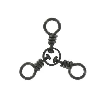 Danielson 3 - Way Swivel W/ Twisted Eye Size 8 Qty 8 Black - Swivels/ConnectorsDanielsonFreshwater40032054030335FishAndSave