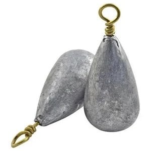 Danielson Bass Casting Steel Sinker 3/4 Oz Qty 2 - WeightDanielsonBass032054004376FishAndSave