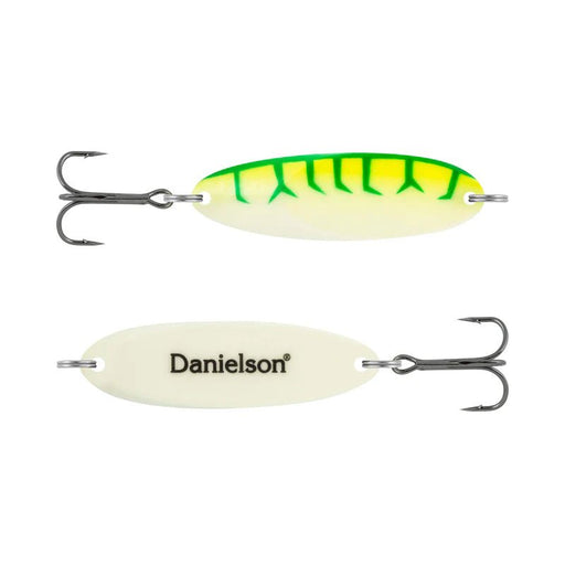 Danielson Night Fight Renegade Spoon 1/8 Oz - SpoonsDanielsonGreen Worm Super GlowFreshwater768721556205FishAndSave