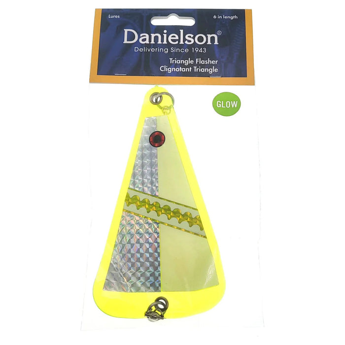 Danielson Triangle Flasher 8" - TrollingDanielsonGlow FlashFreshwater039364449224FishAndSave
