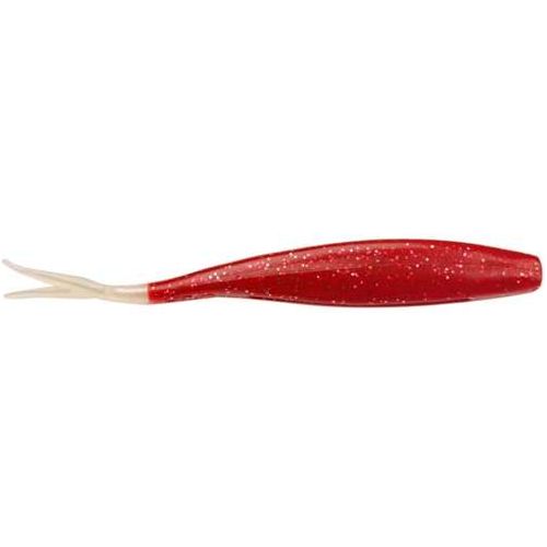 DOA C.A.L. Jerk Bait 4" Red/Silver/White Tail Qty 12 - FishAndSave