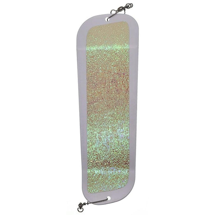 Dreamweaver Paddle Flasher 11" White/Emerald Green Fish Scale/Crush Glow - TrollingDreamweaverFreshwater656413790320FishAndSave
