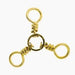 Eagle Claw 3 - Way Swivels Size 8 Qty 8 Brass - Swivels/ConnectorsEagle ClawFreshwater047708702591FishAndSave