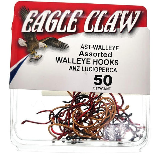 Eagle Claw Assorted Walleye Hooks Qty 50 - Hooks/RigsEagle ClawFreshwater047708807104FishAndSave