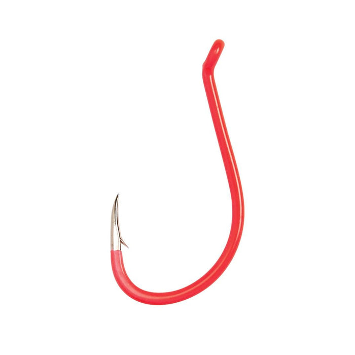 Eagle Claw Lazer Sharp Lazer Octopus Long Shank Qty 25 - Hooks/RigsEagle ClawFluorescent Red2FreshwaterFishAndSave