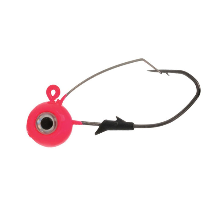Eagle Claw Lazer Sharp Pro - V Weedless Eagle Eye Jig Qty 5 - JigsEagle ClawHot Pink1/8 OzFreshwater047708815147FishAndSave