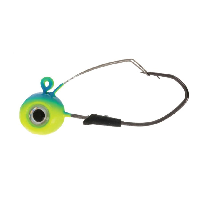 Eagle Claw Lazer Sharp Pro - V Weedless Eagle Eye Jig Qty 5 - JigsEagle ClawBlue Parrot1/8 OzFreshwater047708815161FishAndSave