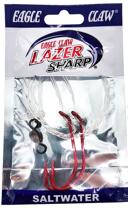 Eagle Claw Lazer Sharp Striped Bass Fishfinder Rig Sz 5/0 26" - Hooks/RigsEagle ClawRedFreshwater047708654883FishAndSave