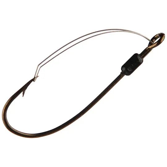 Eagle Claw Weedless Baitholder Offset Hooks Size 5/0 Qty 4 Bronze - Hooks/RigsEagle ClawFreshwater047708140096FishAndSave