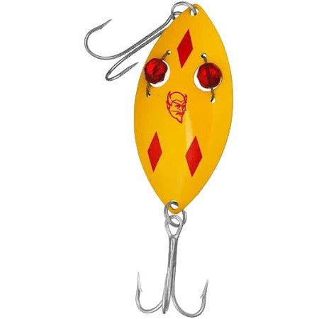 Eppinger Red Eye Wiggler - SpoonsAmerican Fishing LuresYellow Red Diamond4.75" 2 - 1/2 OzFreshwaterFishAndSave
