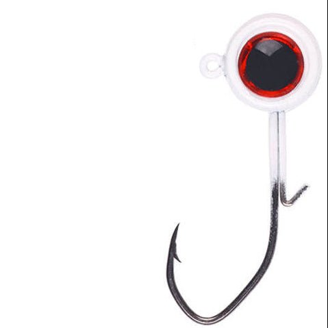 FAS Big Eye Round Jig Heads Qty 5 - JigsFishAndSaveWhite1/40 OzBassFishAndSave