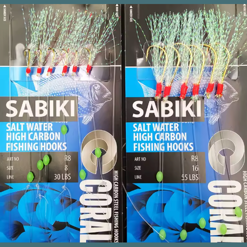FAS Coral Sabiki Rigs Qty 6 - Hooks/RigsFishAndSave8 - 30Lb TestFreshwater9062111450008FishAndSave
