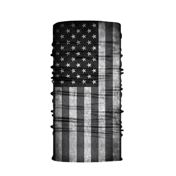 FAS Fishing Neck Gaiter Elastic Face Mask - OutdoorsFishAndSaveBlack & White FlagNew ArrivalFishAndSave