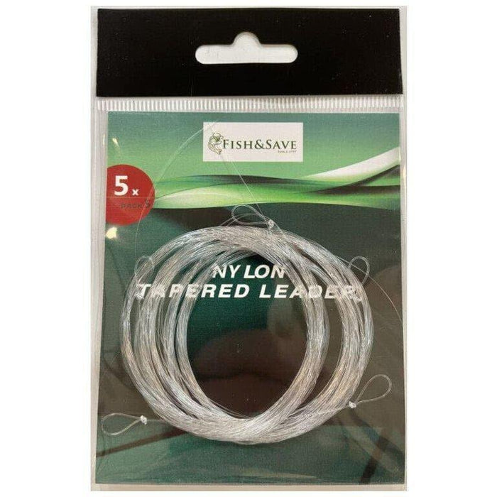 FAS Knotless Tapered Japanese Nylon Fly Leader 5X 4lb QTY 5 - Line/LeaderFASFreshwaterFishAndSave