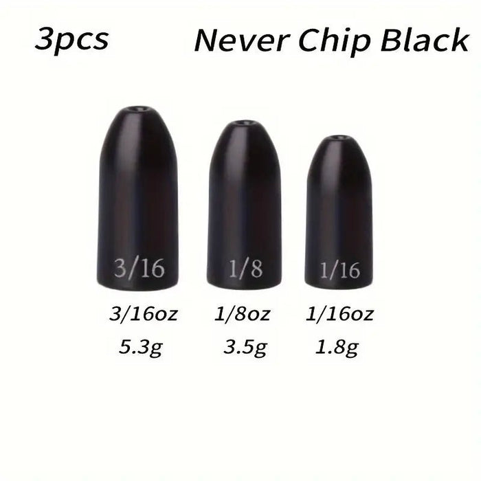 FAS Pro Tungsten Bullet Shape Fishing Sinkers for Bass Fishing & Texas Rigs Qty 3 - WeightFishAndSaveBlackBass57216645788FishAndSave