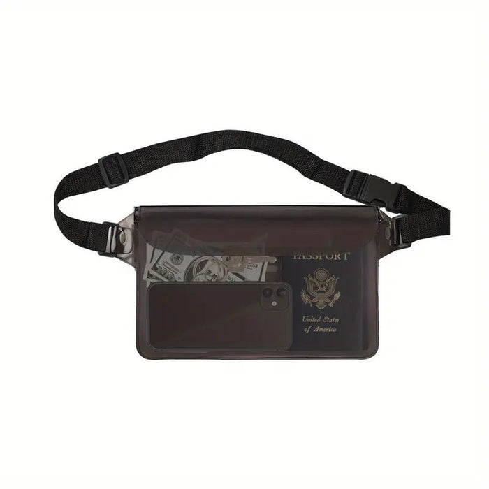 FAS Pro Waterproof Pouch Bag with Adjustable Waist Strap for Swimming - OutdoorsFishAndSaveBlackNew Arrival75339499298FishAndSave