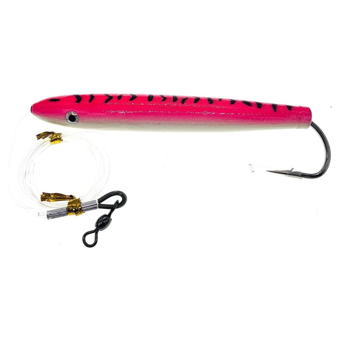 FAS Rigged Cedar Plug 6" 2.5oz. 130lb 10/0 - TrollingFASPink TigerNew ArrivalFishAndSave