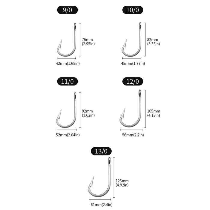 FAS Stainless Steel Cable Leader Wire Leader Rig Tuna Shark Hooks Qty 1 - Hooks/RigsFishAndSave3/0New ArrivalFishAndSave
