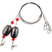 FAS Stainless Steel Wire Carolina Rigs W/ Weights & Swivels Qty 4 - Hooks/RigsFishAndSave1 OzFreshwaterFishAndSave