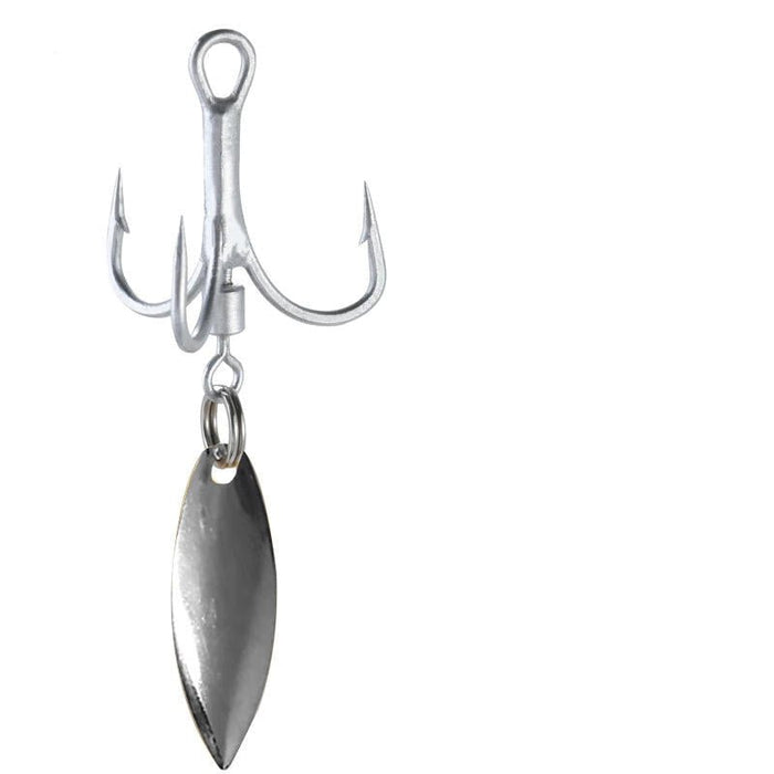 FAS Treble Hook W/ Willow Spinner Qty 10 - Hooks/RigsFishAndSaveSilver1FreshwaterFishAndSave