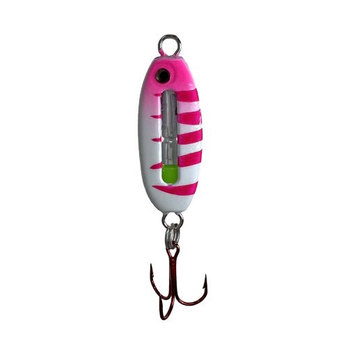 Fish Daddy Micro LED Spoon 1/4 Oz - SpoonsFish DaddyGlow Pink Green PerchBass850004780756FishAndSave