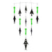 Fish Razr Spreader bar kit. 36" bar with Flapz and 9" green squid in carrying case - TrollingFish RazrSaltwater856243005674FishAndSave