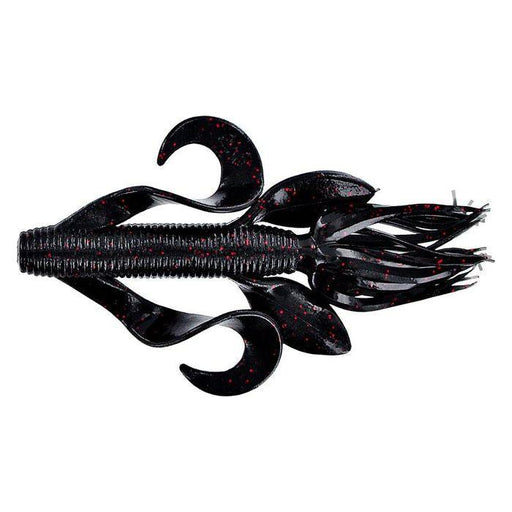 Gary Yamamoto Kreature 4" Qty 7 - PlasticsGary YamamotoBlack/Small Red FlakeBass783670103225FishAndSave
