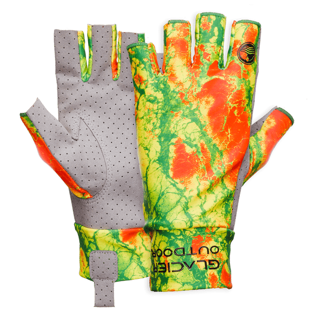 Glacier Glove Ascencion Bay Sun Gloves - OutdoorsGlacier GloveRastaX - LargeFreshwaterFishAndSave