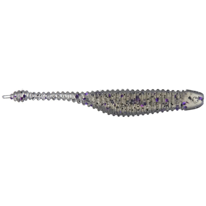 Great Lakes Drop Minnow - PlasticsGreat LakesSmoke Clear Purple Flake2.25" Qty 10BassFishAndSave