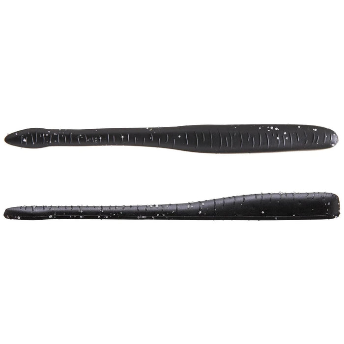 Great Lakes Finesse Drop Worm 4" Qty 8 - PlasticsGreat LakesMatte BlackBass665415499674FishAndSave