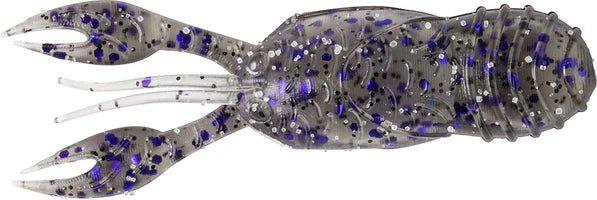 Great Lakes Finesse Juvy Craw 2.5" Qty 7 Smoke Clear Purple Flake - PlasticsGreat LakesBass665415501391FishAndSave