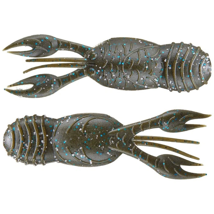 Great Lakes Finesse Juvy Craw - PlasticsGreat LakesGreen Pumpkin Blue (Floating)2" Qty 8BassFishAndSave