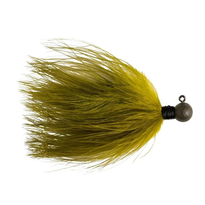 Great Lakes Finesse Marabou Jig 3/32 Oz - JigsGreat LakesOliveBass665415501742FishAndSave