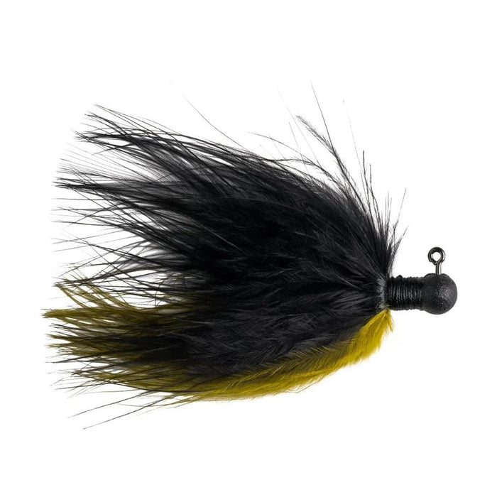 Great Lakes Finesse Marabou Jig 3/32 Oz - JigsGreat LakesBlack OliveBass665415501759FishAndSave