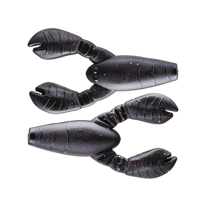 Great Lakes Finesse Snack Craw - PlasticsGreat LakesMatte Black Red (Floating)1.7" Qty 8BassFishAndSave