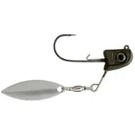 Great Lakes Sneaky Underspin Qty 1 - JigsGreat LakesMatte Green Pumpkin/Silver Blade3/16 Oz 1 HookBassFishAndSave
