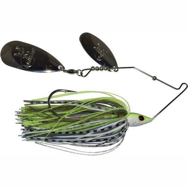 Head Hunter Rick Clunn Trickster Spinnerbait 3/8 Oz Lime Shad - SpinnersHead HunterBass810127066625FishAndSave