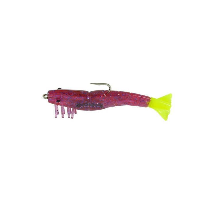 H&H Lures TKO Shrimp 3.5" 1/4 Oz Qty 3 Purple/Blue Glitter/Chartreuse Tail - PlasticsH&H LuresNew Arrival044784044928FishAndSave