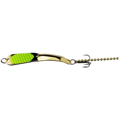 Iron Decoy Steely 3 Steely Spoon 2 - 3/4" 1/4 Oz - SpoonsIron DecoyChartreuse/GoldFreshwater850034750316FishAndSave