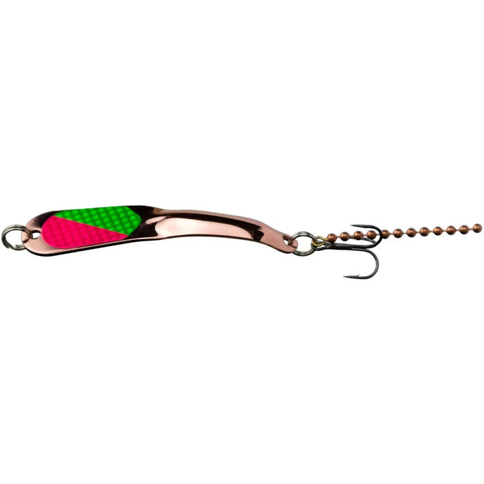 Iron Decoy Steely 4 Steely Spoon 3 - 1/2" 1/2 Oz - SpoonsIron DecoyCopper Hot Green/Hot PinkFreshwater850034750606FishAndSave