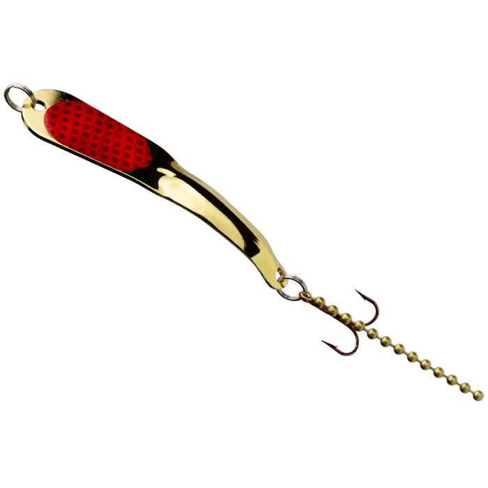 Iron Decoy Steely 5 1 Oz 4 - 1/4" Qty 1 - SpoonsIron DecoyGold RedFreshwater850034750675FishAndSave