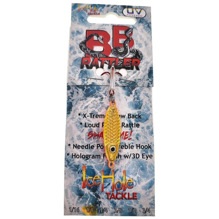 JB Lures BB Rattler Jigging Spoon 1/8 Oz - JigsjbGlow/PinkFreshwater840479006949FishAndSave