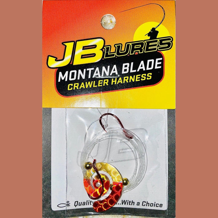 JB Lures Montana Blade Crawler Harness Qty 1 Gold/Orange - Hooks/RigsJB LuresFreshwater086303253350FishAndSave