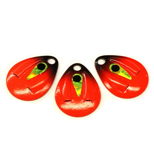 JB Lures Ventilator Colorado Blades 3 Qty 3 Red/Orange - SpinnersJB LuresFreshwater086303230269FishAndSave