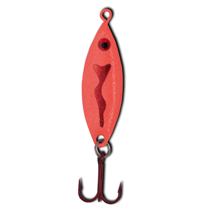JB Lures Weasel 1/8 Oz Qty 1 - SpoonsJB LuresNeon RedFreshwater086303252506FishAndSave