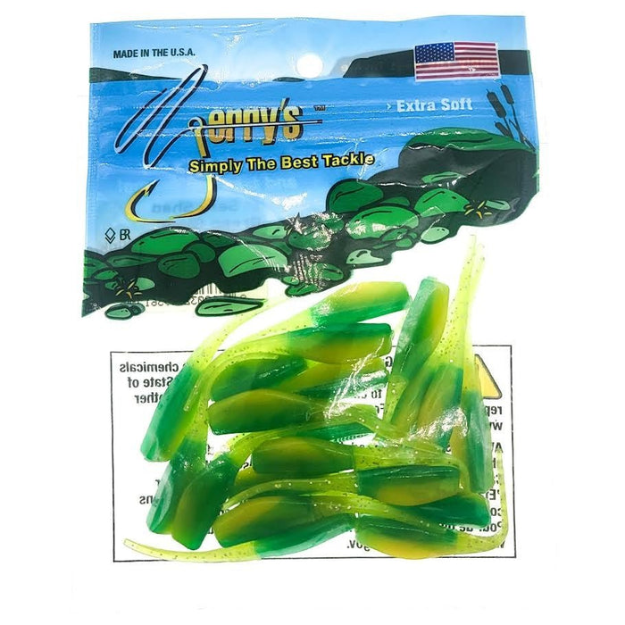 Jerry's Dry Creek Sexy Shad 2" Qty 20 Green Glow - PlasticsJerry'sBass010032493615FishAndSave